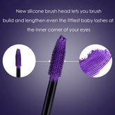 Rosarden Purple Mascara, Colored Mascara, Mascara Waterproof, Colorful Mascara, Colorful Lashes, Light Burgundy Mascara for Length and Volume, Purple Mascara for Eyelashes, Smudge Proof Mascara, Long Lasting Eyelash Mascara for Party Cosplay Stage, 12ML